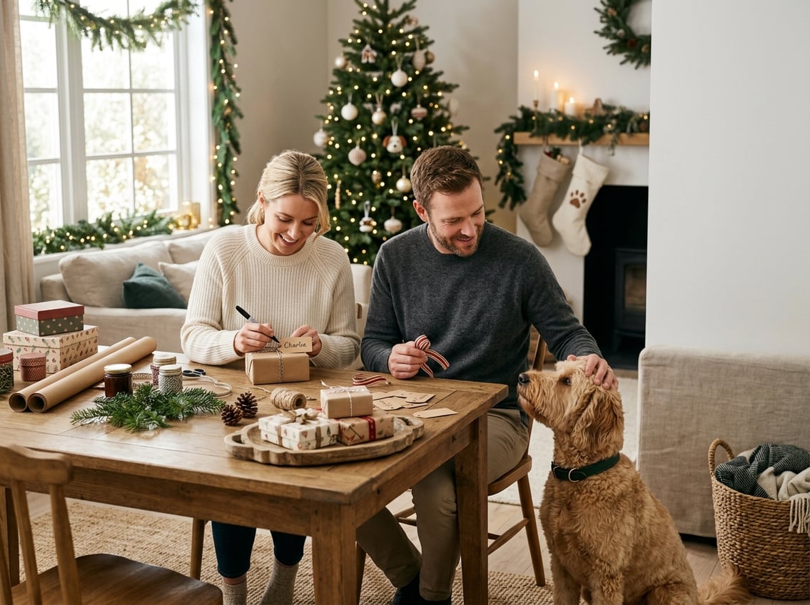 Gør adventsgaverne personlige for forældre med hund